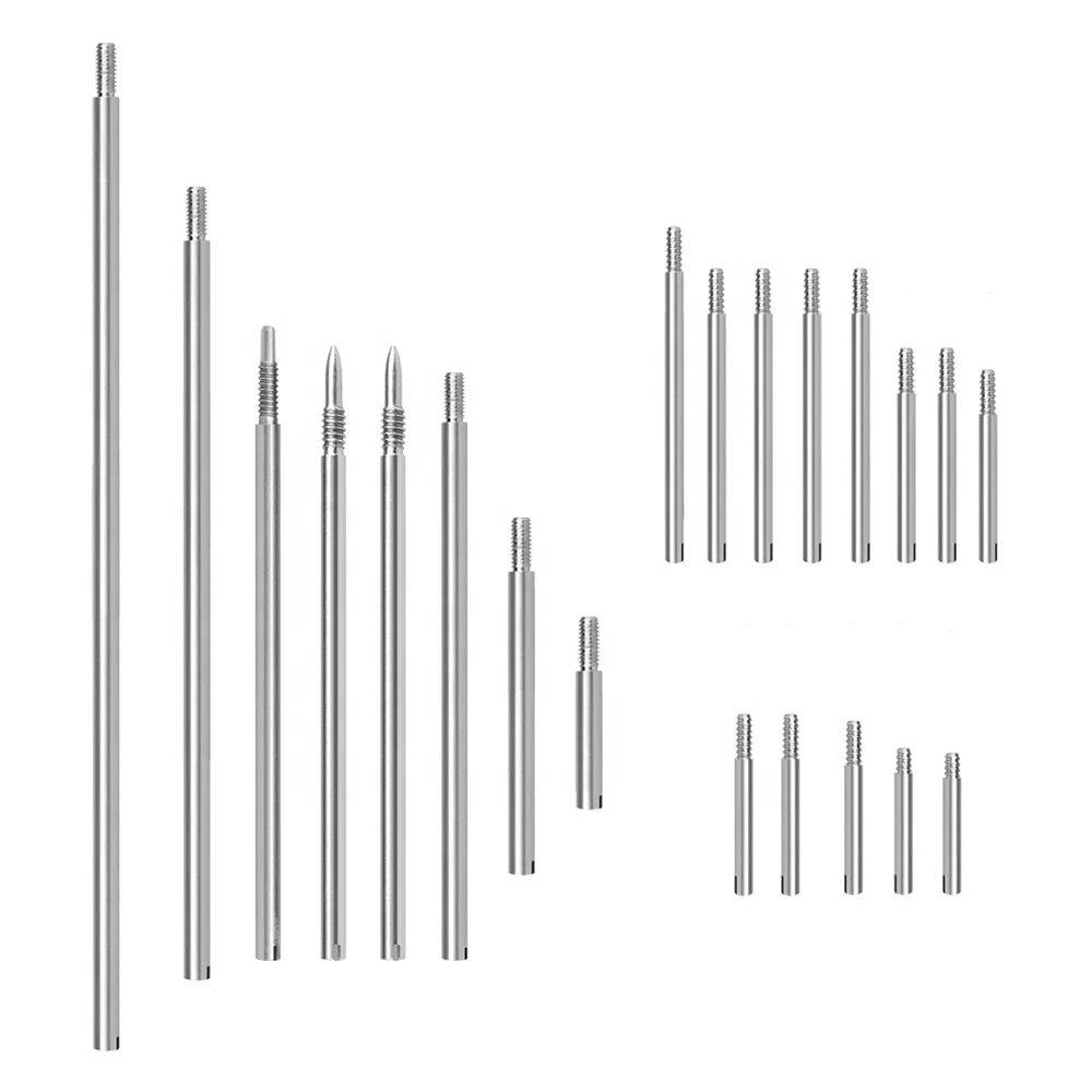 Factory Outlet up Bass Clarinet Repair Tool Suit 1.9mm Threaded Rod*13 and 2.9mm*6 Taper Shaft*2