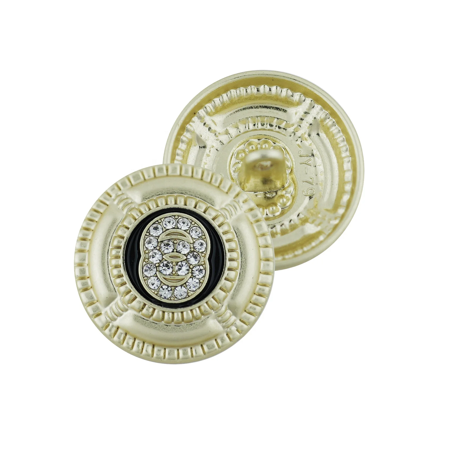 Jinyi Button Manufacturer Custom Brand Logo Design Pearl Button Shank Button for Garment
