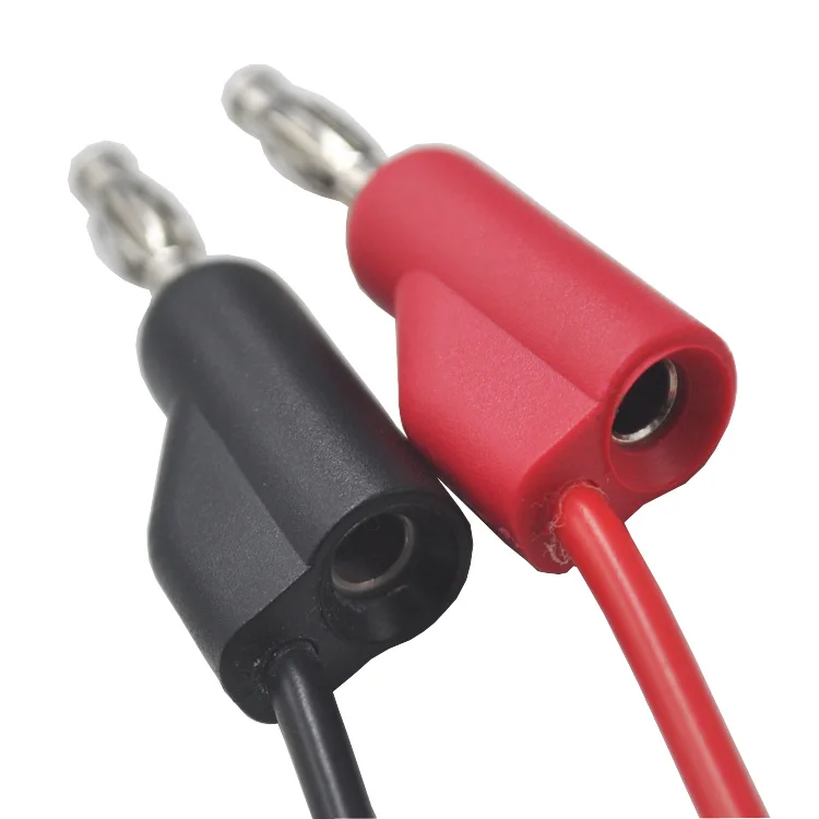 BC5520180 4mm Stackable Banana Plug to Mini Grabber Clips Flexible Test Cable Wires