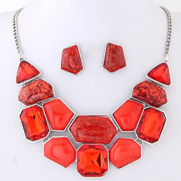 Fashion Jewelry Set Vintage Statement Necklace And Earrings Set Zinc Alloy Jewelry Set Wholesale CDN00462