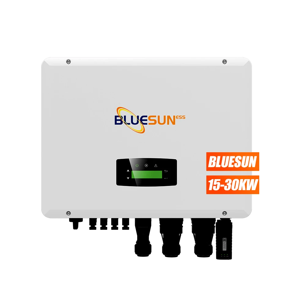 Bluesun 2024 30kw solar system with lithium battery  30000w 100kw 1mw battery energy storage systems for factory