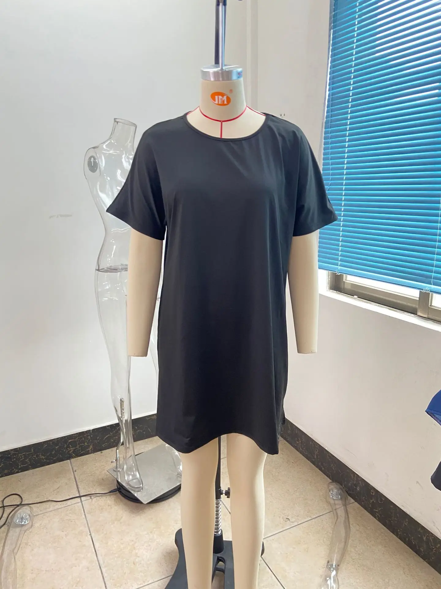 Оптовая продажа XL-5XL плюс размер женская одежда однотонные Свободные повседневные платья; Платье с оборками; длинным рукавом платье миди для
