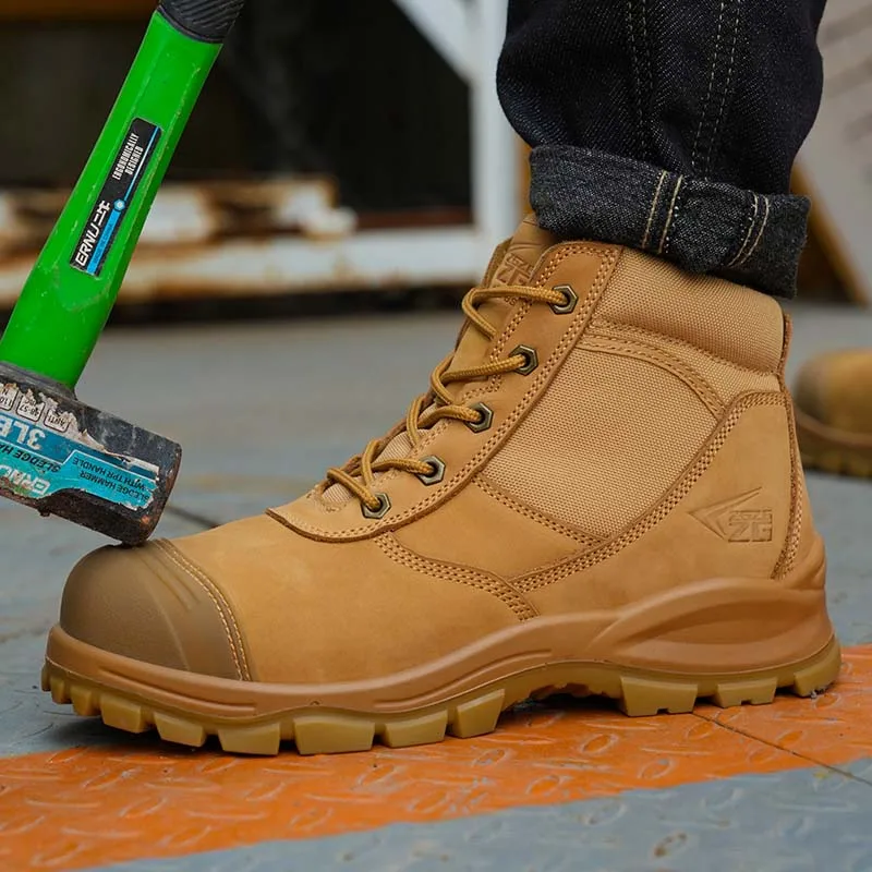 L602 рабочие ботинки в стиле гусеницы со стальным носком Zapatos Con Punta De Acero Para El Trabajo Zapato Tacon