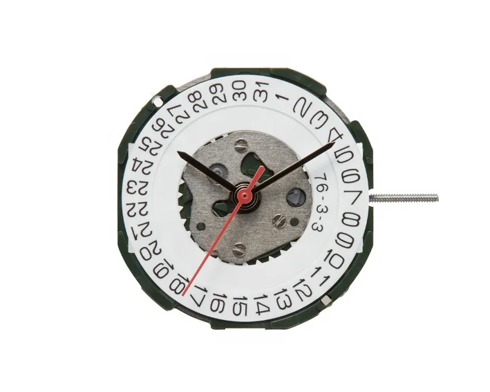 Miyota 2115, 3 года службы батареи, кварцевый механизм с 3 стрелками и датой