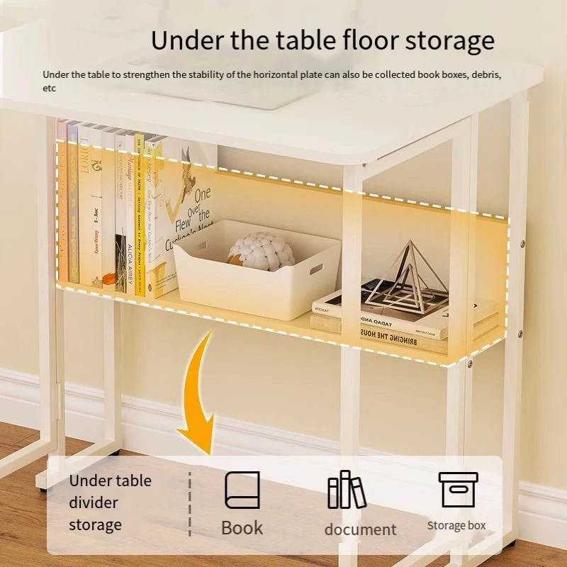 Foldable portable study desk Home computer desk pulley table