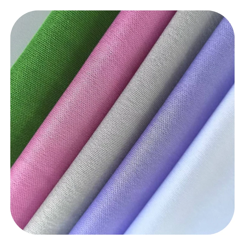 MY Knit Polyester Supplier 100%Polyester Interlock Fabric 75D/72F Interlock Plain Fabric For Sportswear and T-shirts