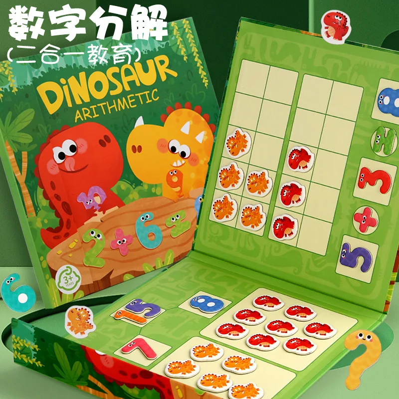 Multifunctional Puzzle Toy for Preschoolers Children Learning Math with Subtraction Arithmetics Paper Counting Number Learning