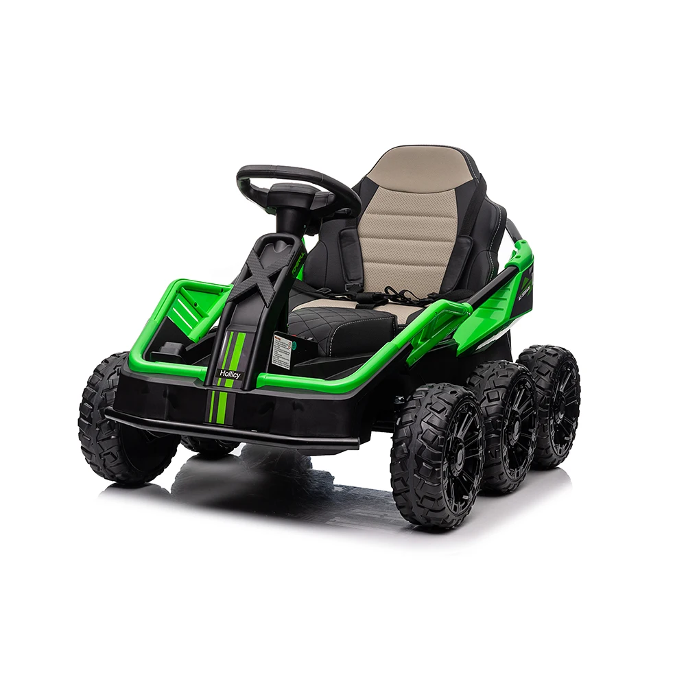 New Style 24V Go Kart electric car kids 6 wheels safe toy Battery-Powered big Toy Car Stepless Speed for kids