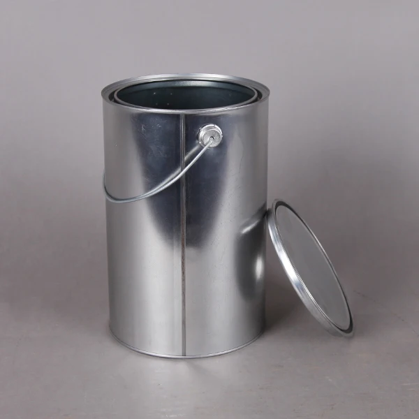 
Food Grade Rectangular Empty Metal Containers Metal Engine Oil Bucket Round Tin Can 