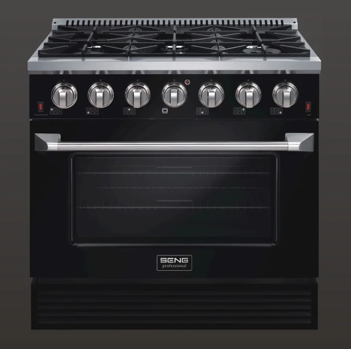 
SENG ETL certified kitchen stainless steel free standing oven 4 burner 30&36&48 inch professional gas range 