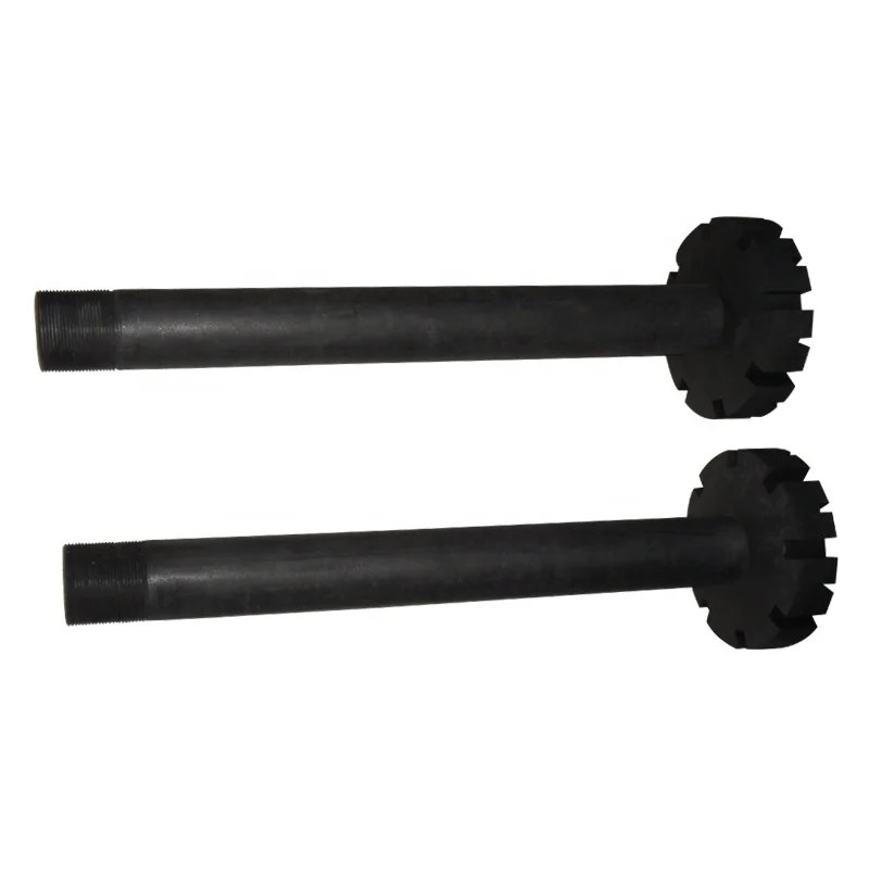 Anti-oxidation Graphite Degassing Rotor and Shaft for aluminum industry