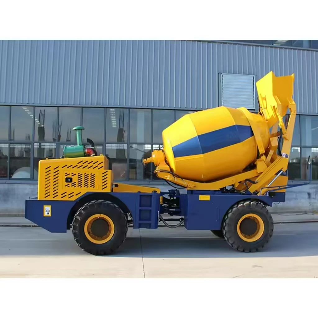 diesel portable truck concrete mixer 3 m3 with lift for sale
