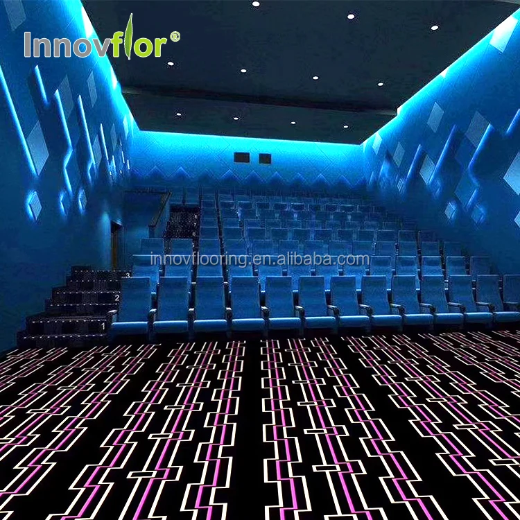 High Quality Custom Luxury Soundproof Axminster Design Cinema Wall To Wall Home Theater Room Carpet Roll For Home Movie Theater