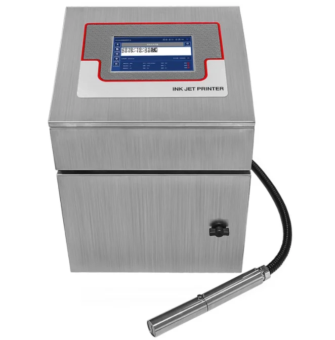 Meenjet Automatic Batch Code Printing Machine Continuous Inkjet Printer Online CIJ Expiry Date Inkjet Date Coder