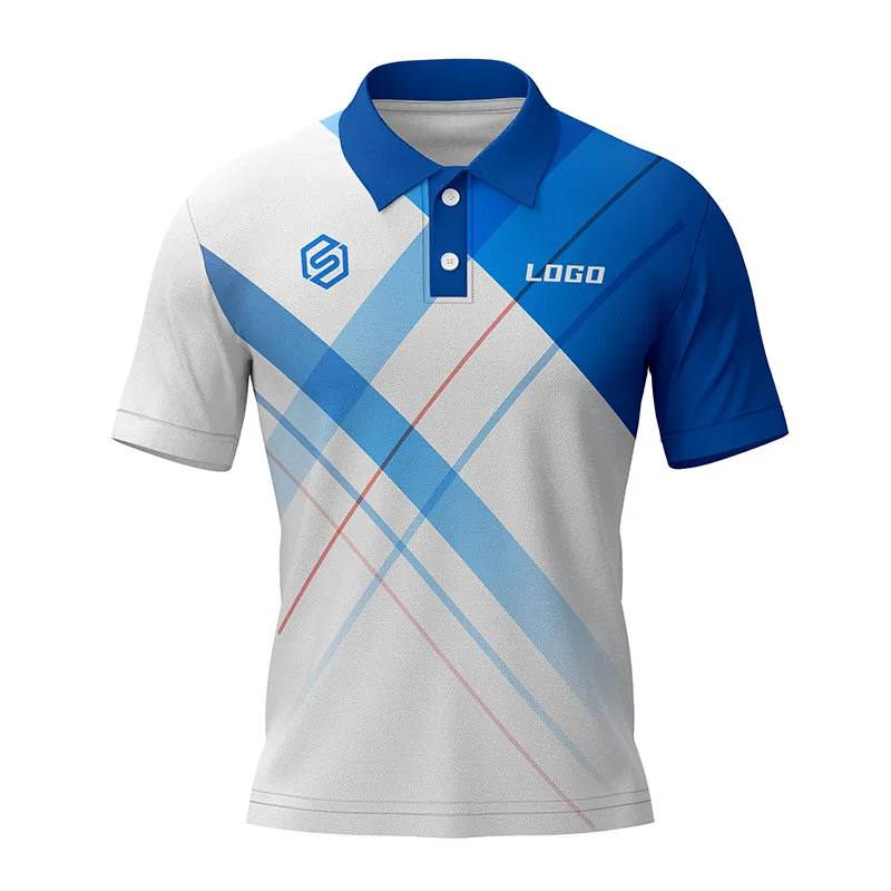 Оптовая продажа, рубашка-поло с сублимационным принтом, быстросохнущая спортивная одежда, мужская рубашка-поло