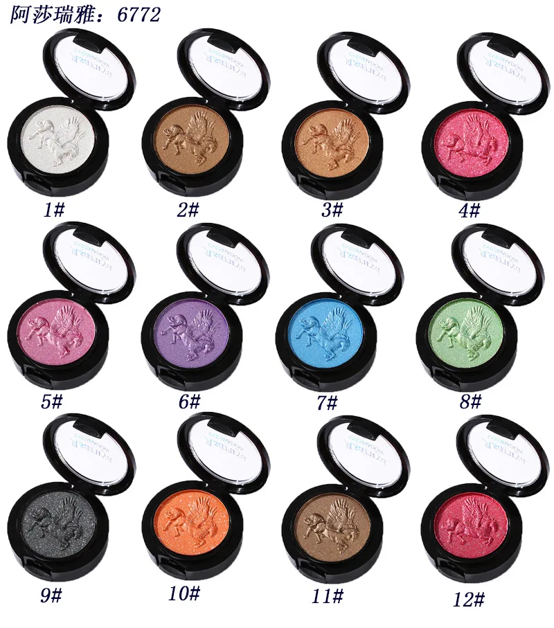 New monochrome spirit eye Pegasus eyeshadow color pearlescent brightening fine flash repair eyeshadow palette
