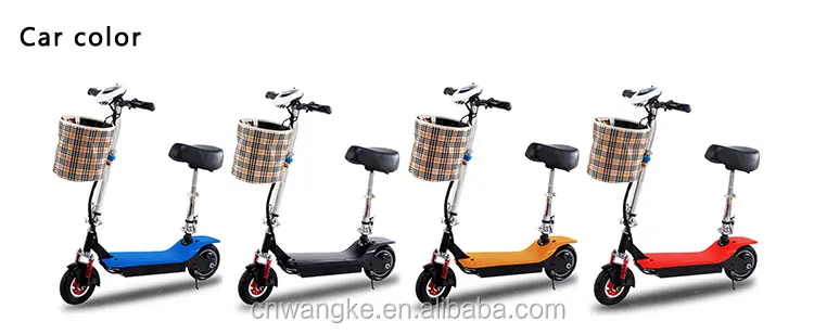 2 Wheels Electric Scooter including car basket portable for adult with baby seat