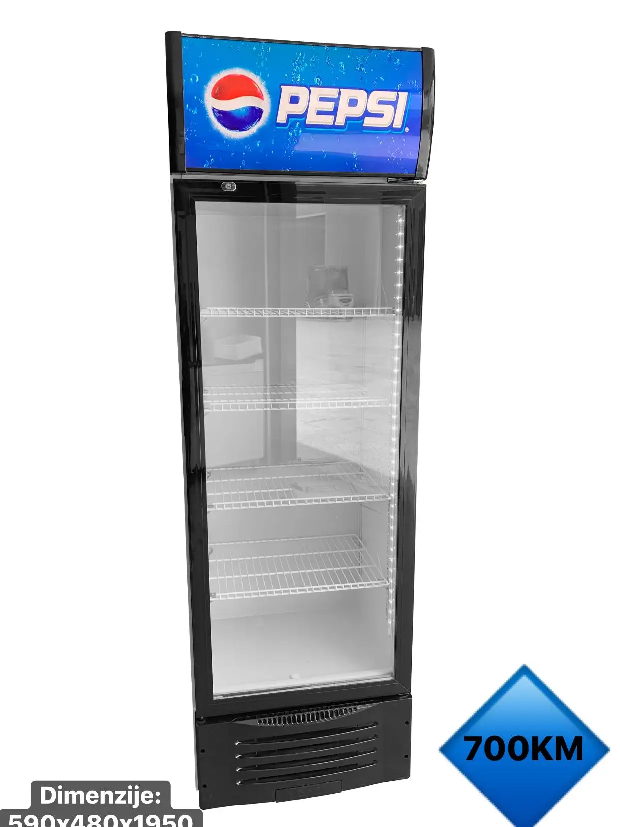 Коммерческий супермаркет однодверный мини-холодильник Pepsi стеклянный дисплей с морозильной