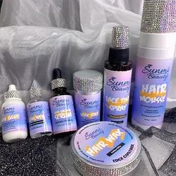 Best Selling Private Label Hair Mousse Lace Tint Hair Growth oil Glue Remover Lace Wig Glue Spray Wigs Install Kit