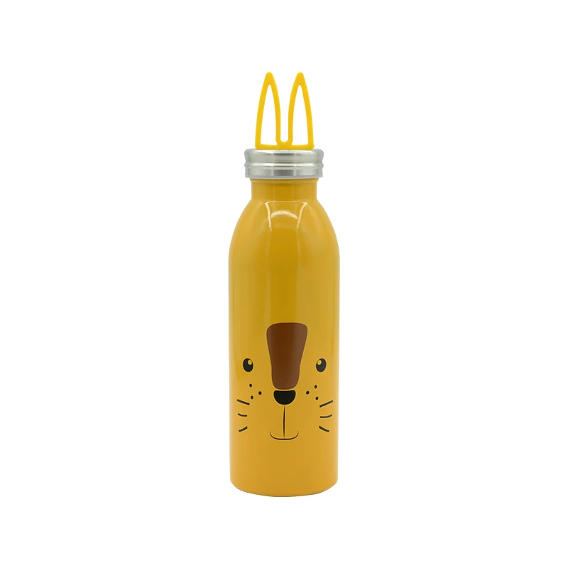 Factory price wholesale 12oz 16oz Patent product  stainless steel d-wall water bottle with silicone loop for outdoor sports