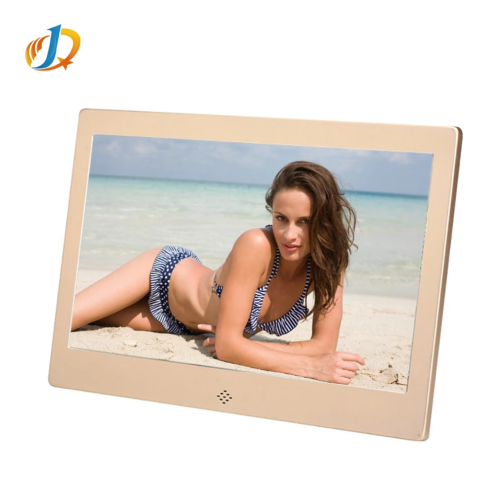 Металлический Корпус Цифровая фоторамка 7 дюймов маленький рекламы плеер с HD экран, фото/видео плеер гарнитура Поддержка SD карты/USB Автозапуск