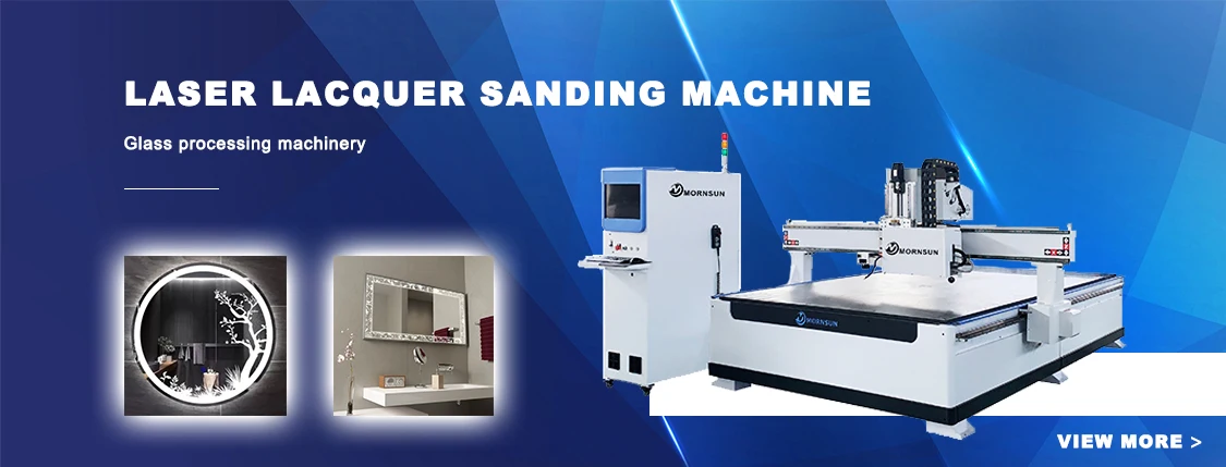Mornsun CNC Laser Sandblasting Frosting Machine on Mirror with paint removing and drilling function
