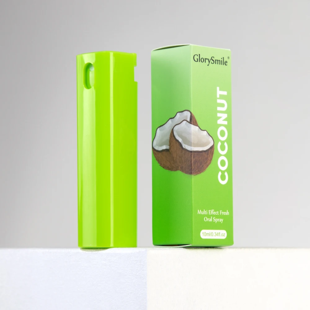 Custom Logo Coconut Flavor Oral Mist 10ml Fine Oral Mist Freah Breath Mouth Spray Fruit Flavor