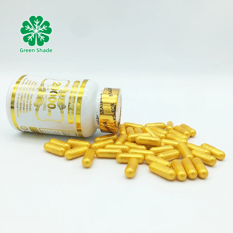 Customize Your Logo High Purity Glutathione Powder Collagen Pills 20000mg L-glutathione Skin Whitening Capsule