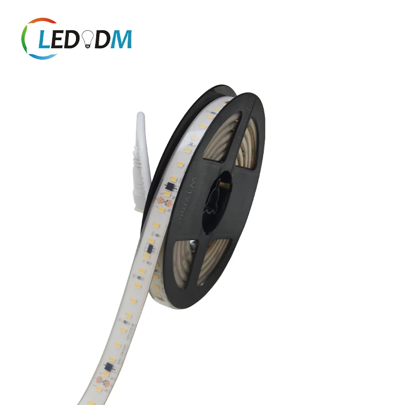 HV 110v 220v светодиодные ленты 120 светодиоды/м 6500k 4000k 3000k IP66 силиконовый корпус 50 м