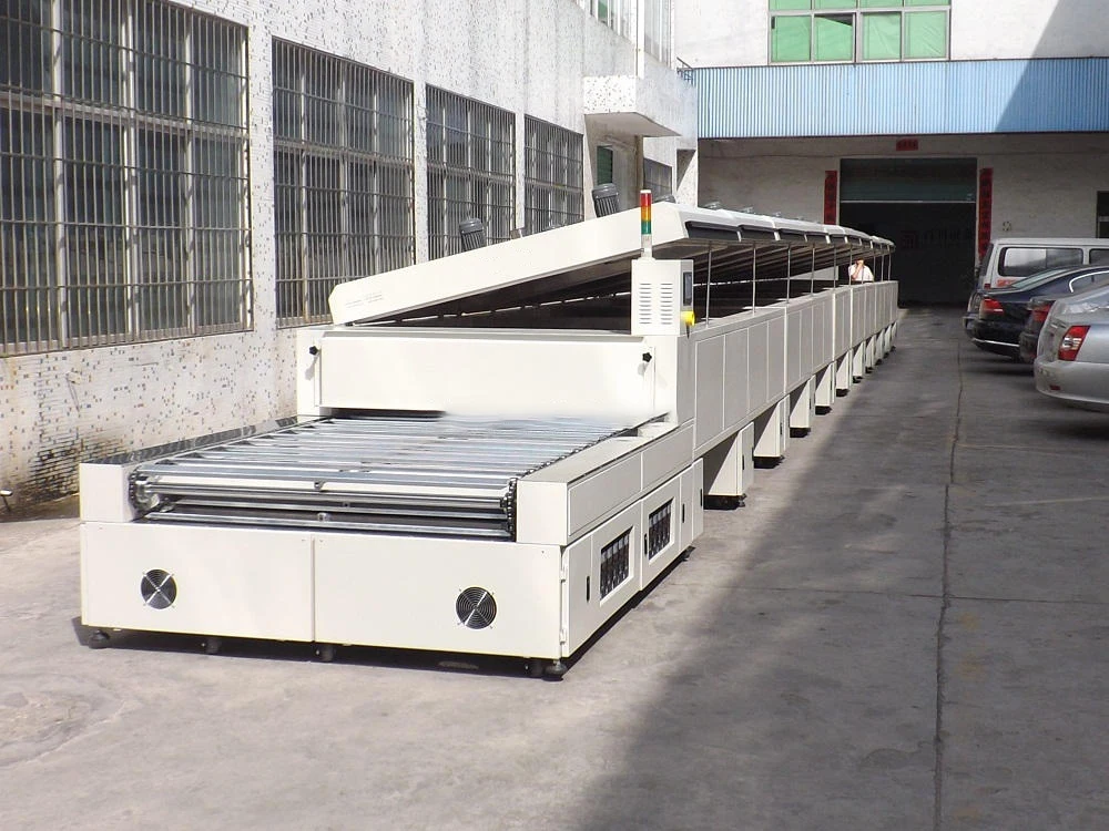 Tunnel dryer for garments curing color fix Germany heating pipes high efficient conveyor mesh belt dryer