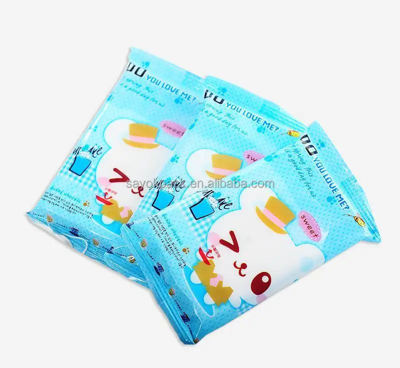 High productivity wet tissue production line 5-20 pcs wet wipes packing machine with automatic slitting