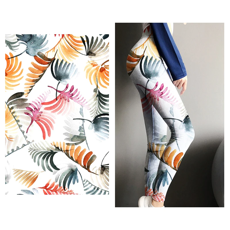 wholesale spandex fabric for leggings underwear yoga wear fabric gym compression wear garment fabric