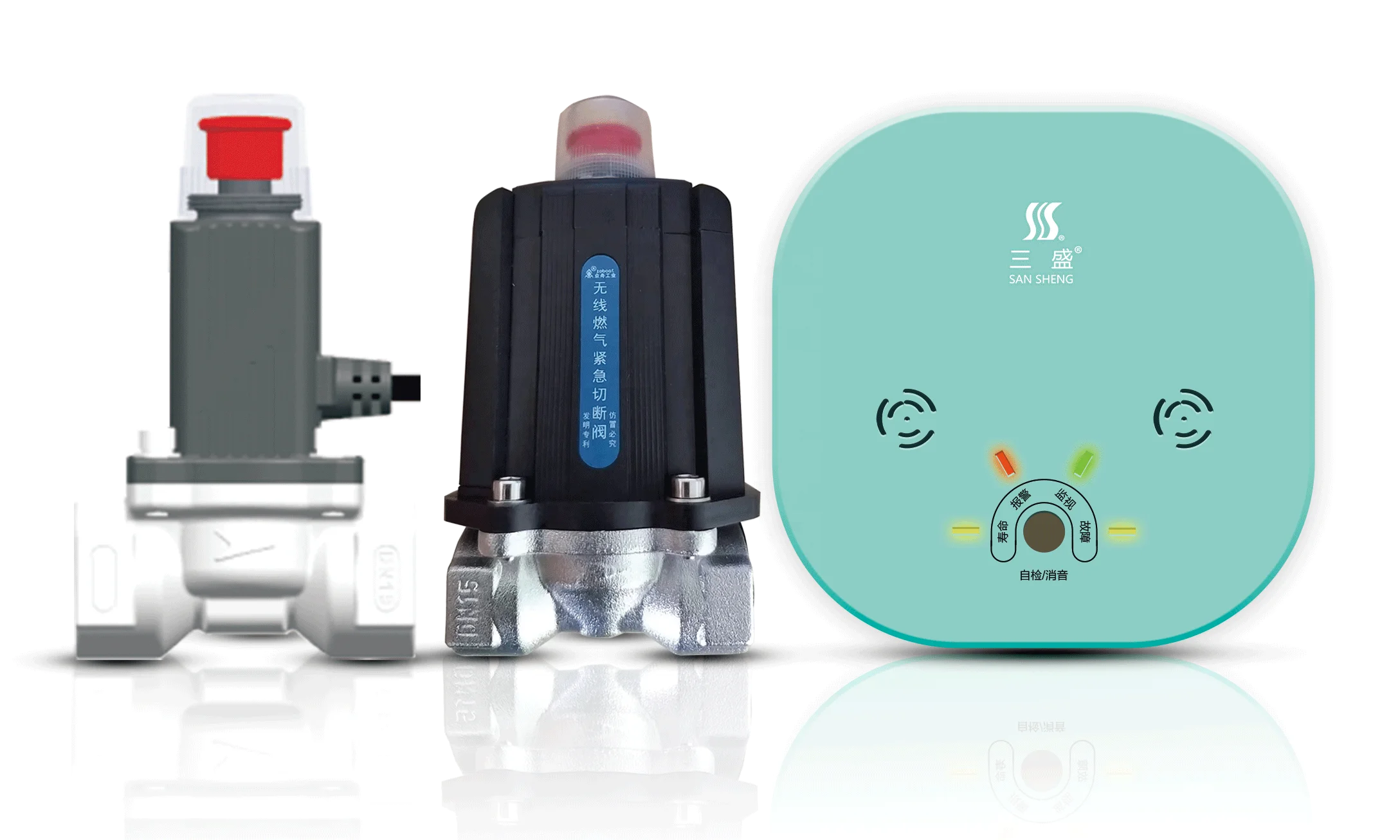 Интеллектуальная система безопасности для дома детектор газовой сигнализации изолирующий аварийный запорный клапан электромагнитный низкого давления