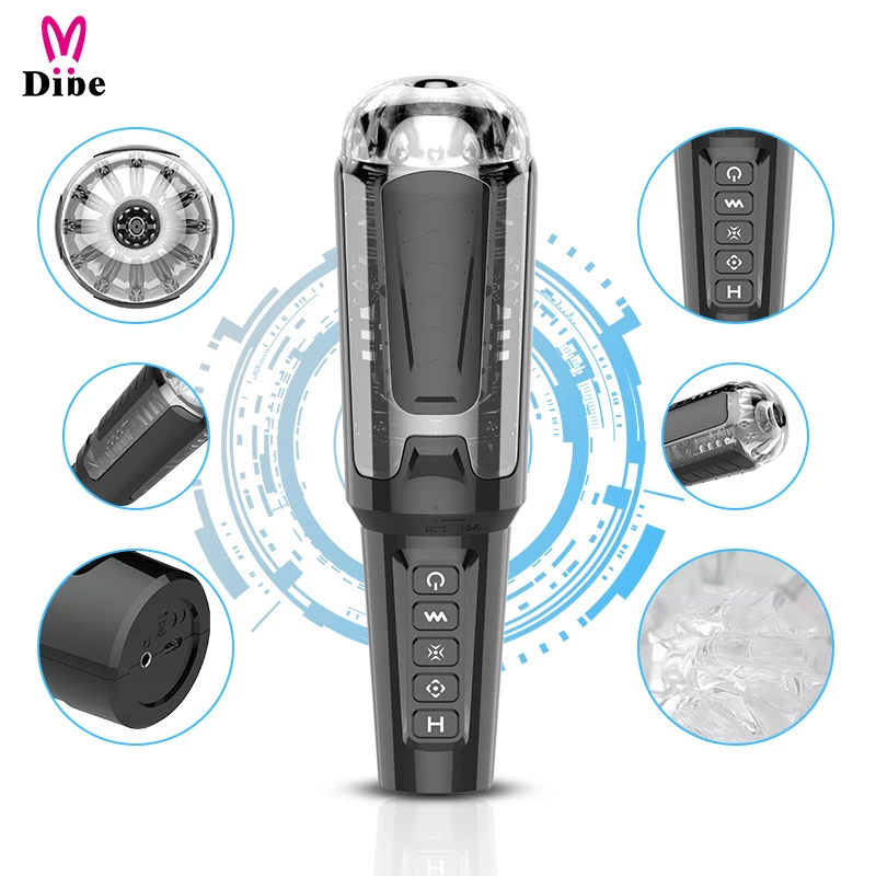 
2021 New Full Automatic Piston Telescopic Rotation Real Vagina Sucking sex toy men vibrator masturbation cup for men 