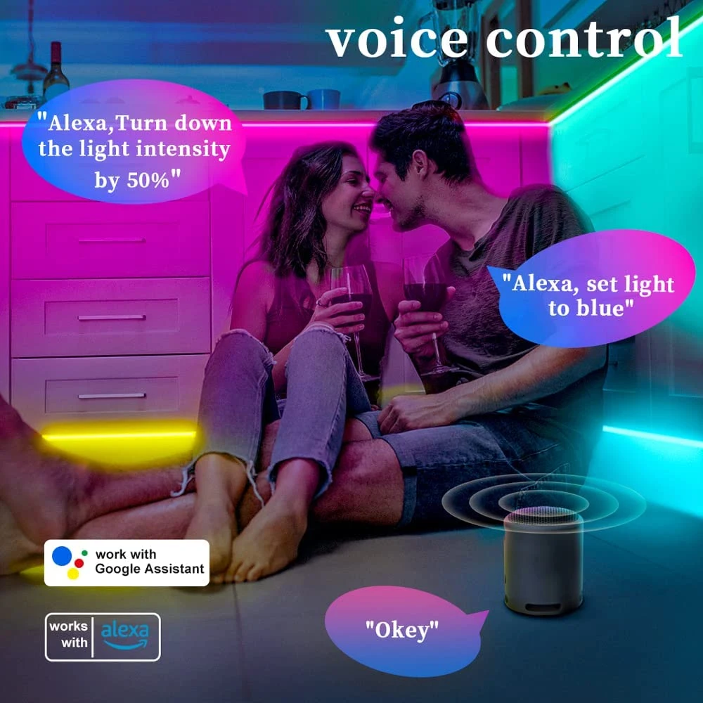 Tuya Smart Life WiFi Bluetooth APP Control RGB Neon Sign Light Outdoor Garden Decoration Alexa Google Home LED Strip Neon Lights