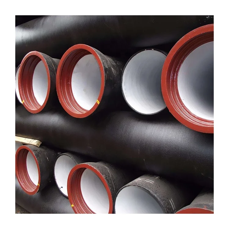 ISO2531 K8/K9/K10/K12/C25/C30/C40 Socket T-type Interface Potable Water Sewage Treatment Pipes Ductile Iron Pipe