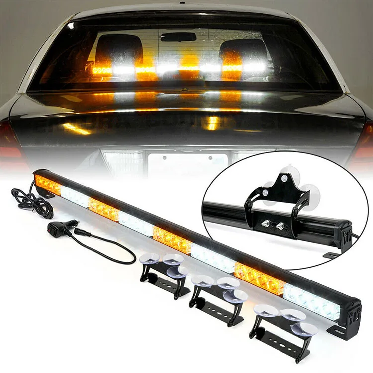 Car accessory manufacture Emergency Strobe Light Bar Traffic Warning Hazard Windshield Safety Lights Bar for Vehicles Truck
