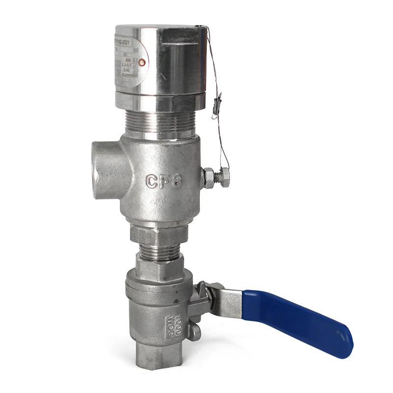 Stainless steel safety valveLNG Liquid Pressure Relief Safety Valve  with Normal Temperature Media