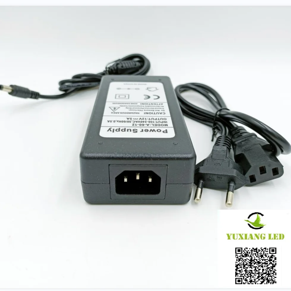 Supply Worldwide power adapter 12v 5a LED driver manufacturer