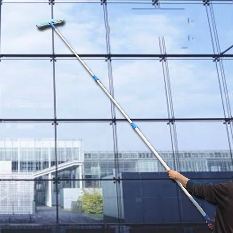 Shianku Food Grade Aluminum Extendable Telescopic Rod Industrial Brush Broom Telescopic Handle Window Cleaning Telescopic Handle