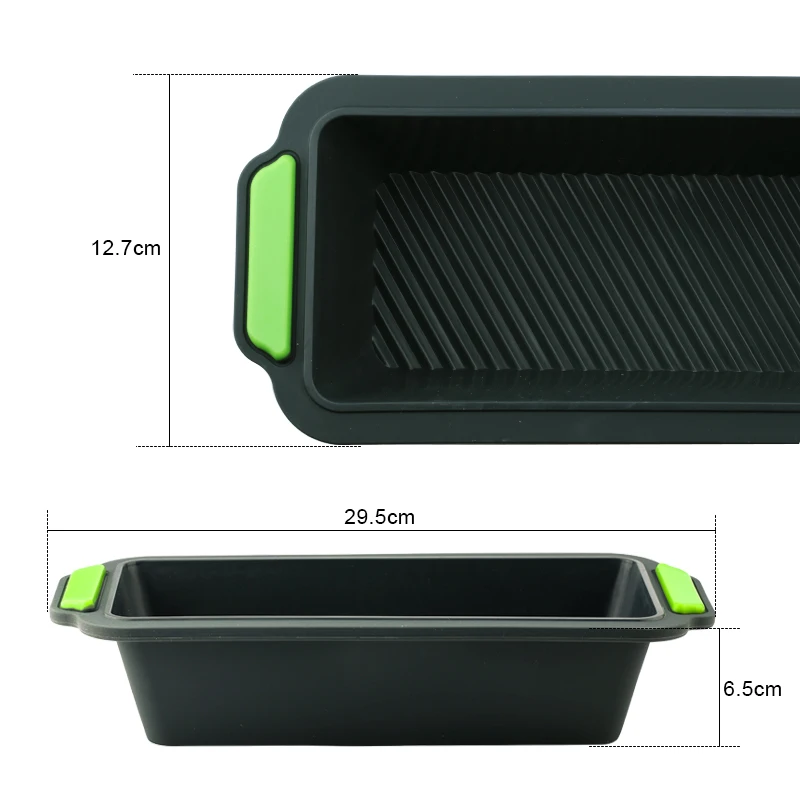 2021 New Household Toast Mold Food Grade Silica Gel Rectangular Cake Tray Non Stick Heatresistant Baking Tools