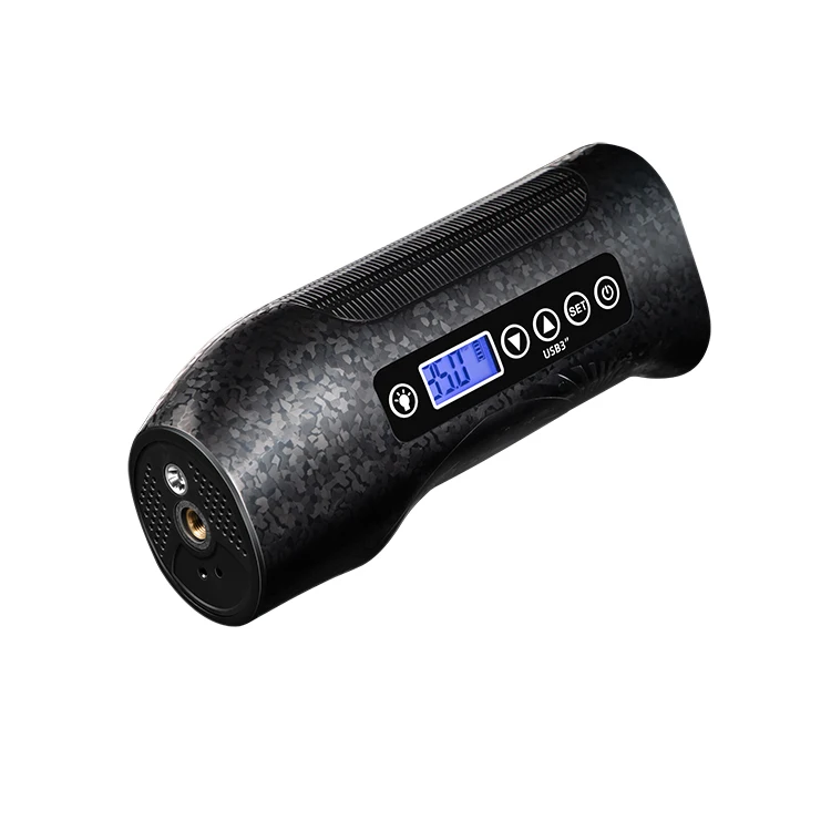 Yijing high flow heavy duty double cylinders wireless electric portable pump car SUV air compressor digital car tire inflator