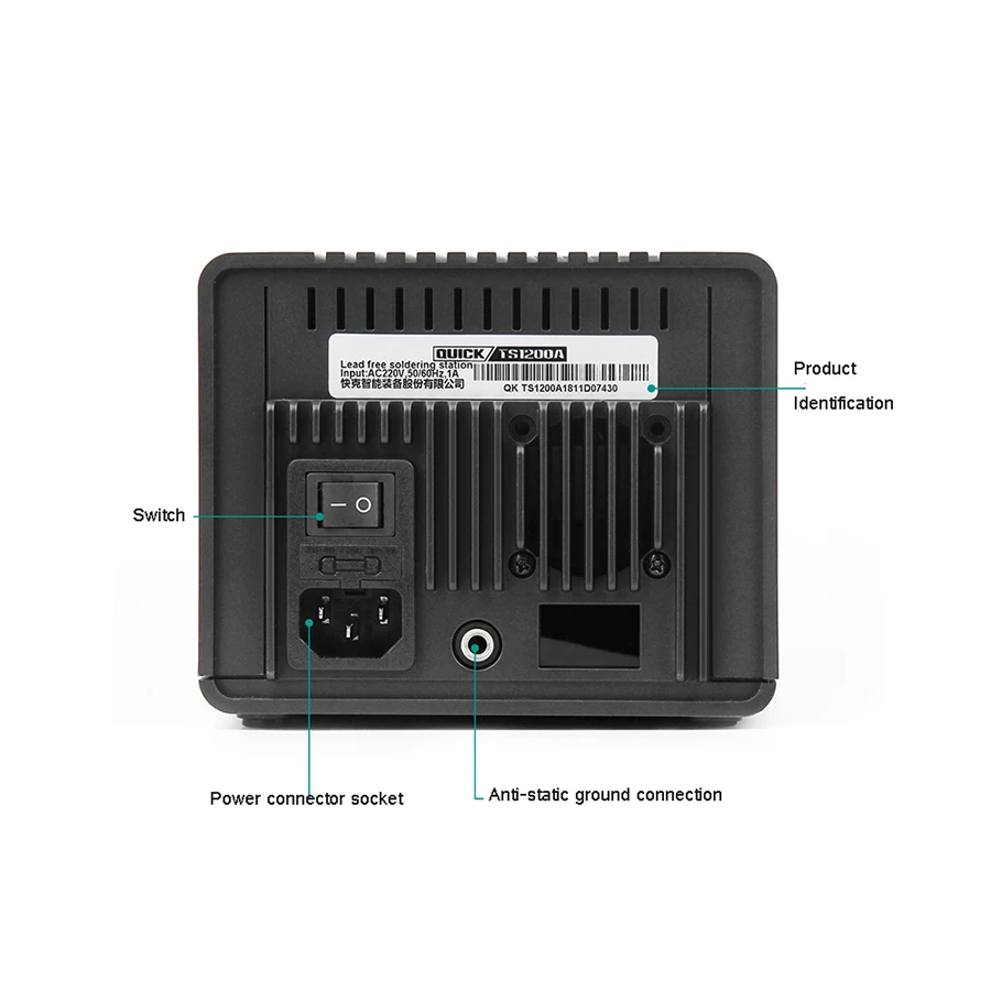 Быстрая Бессвинцовая паяльная станция TS1200A BGA со светодиодным дисплеем и одним наконечником паяльника, станция для переделки горячим воздухом