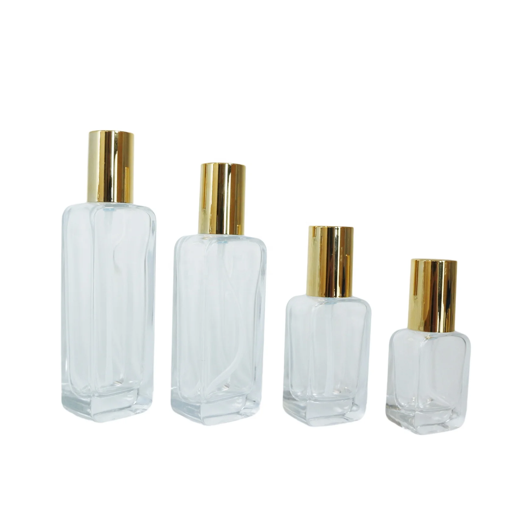 30ml 1oz empty luxury pump glass lotion bottle with gold cap for skin care foundation face cream serum essence