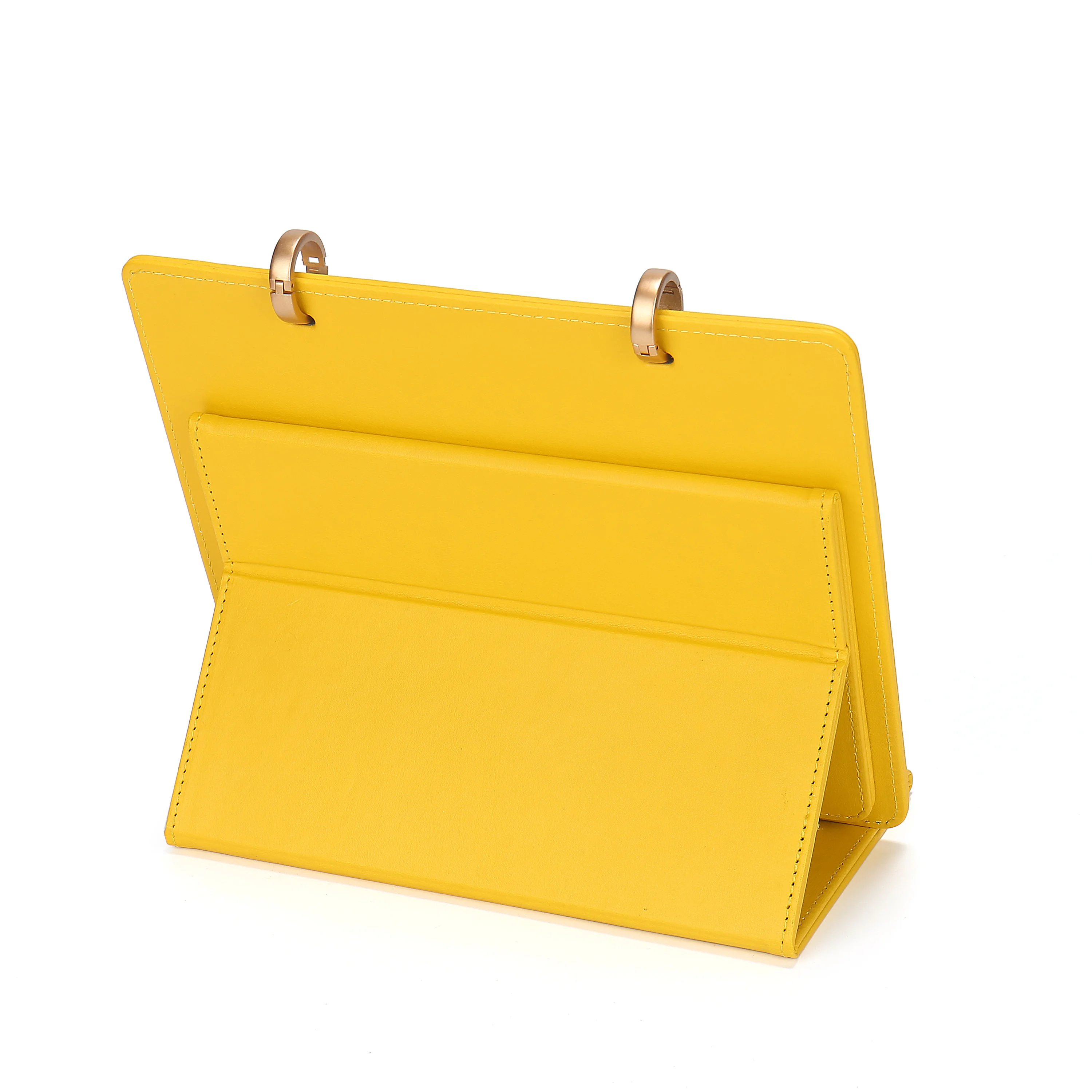 China Manufacturer 2025 Agenga Calendar Diary Journals Pu Leather Desk Calendar Planner Stand Up