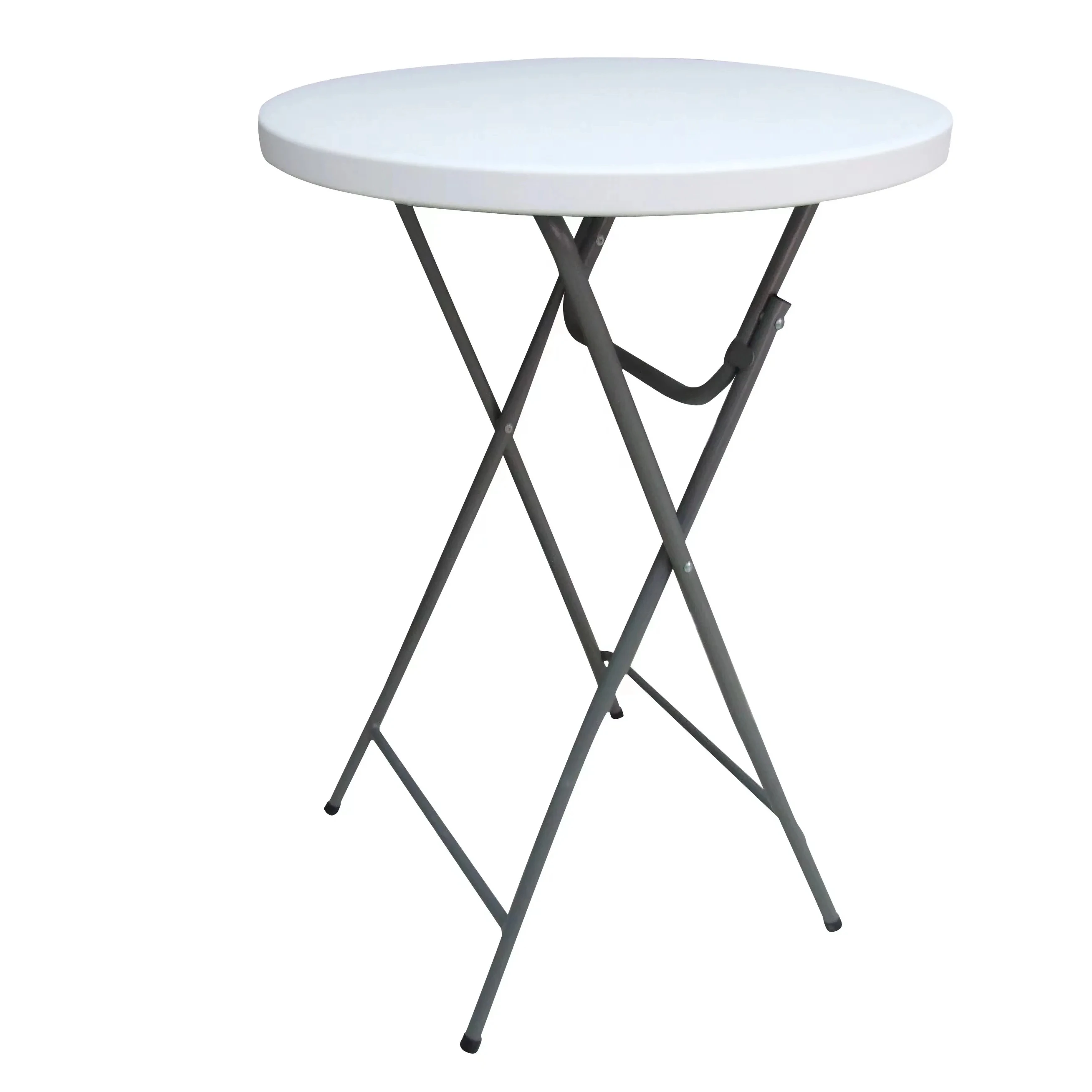 Dia 2.6ft 3.6ft height outdoor portable foldable easy folding BBQ camping picnic dining round plastic table