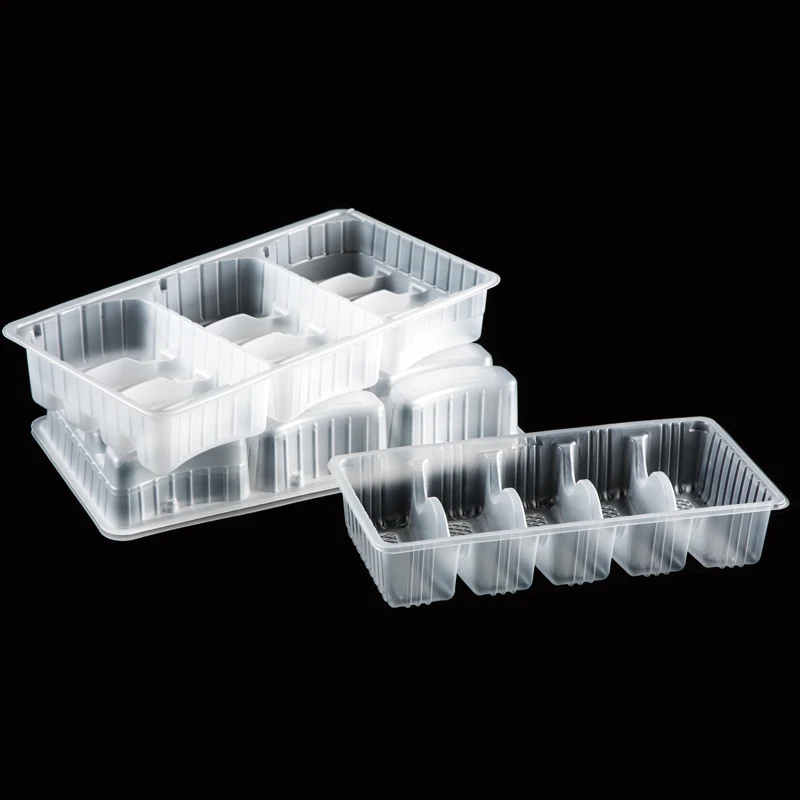 dumpling tray plastic Frozen Dumplings Tray Custom Design Disposable Blister PP food packaging PP dumpling tray
