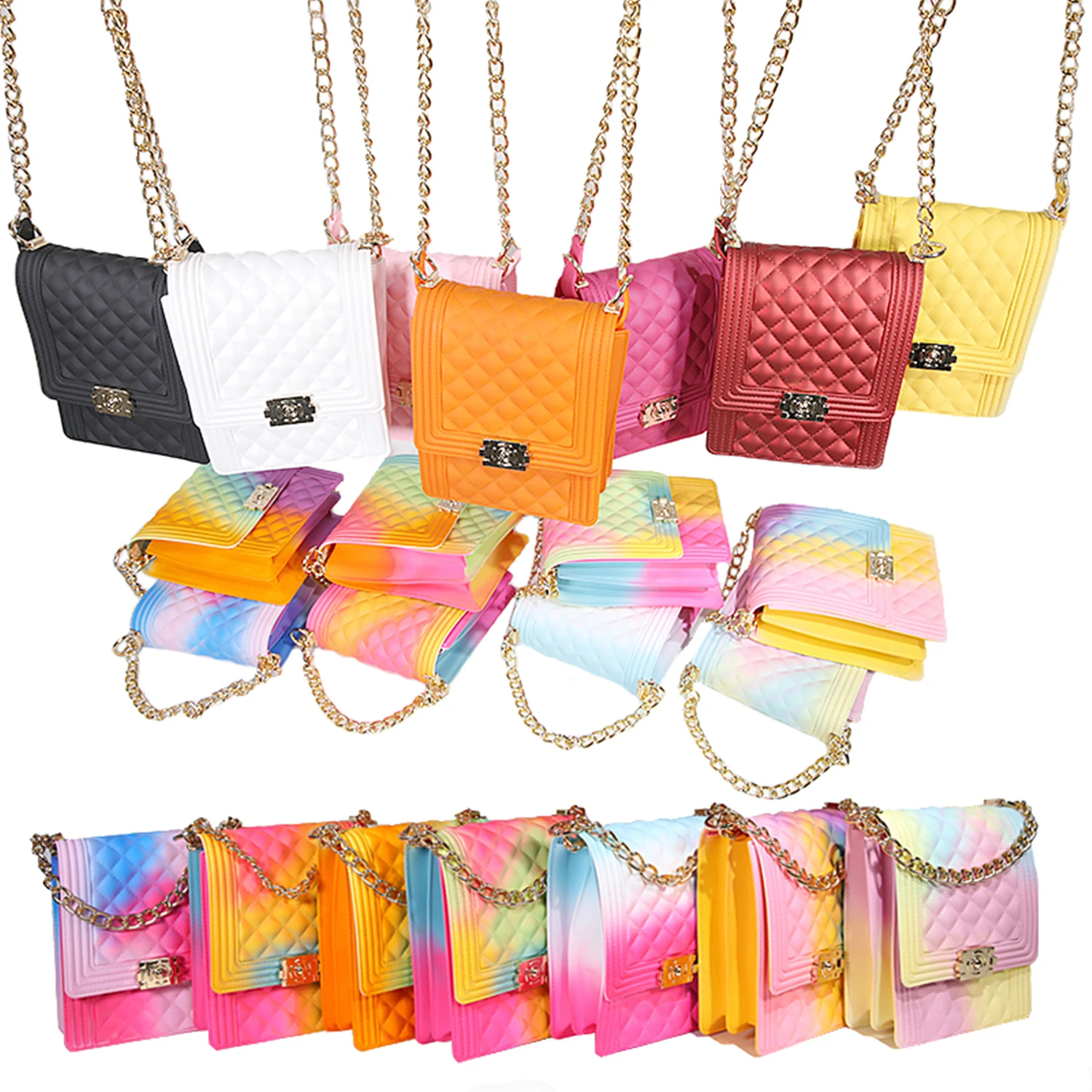 
2021 Jelly Bags China Factory Wholesale Fashion Designers England Style Purse And Handbags Women 