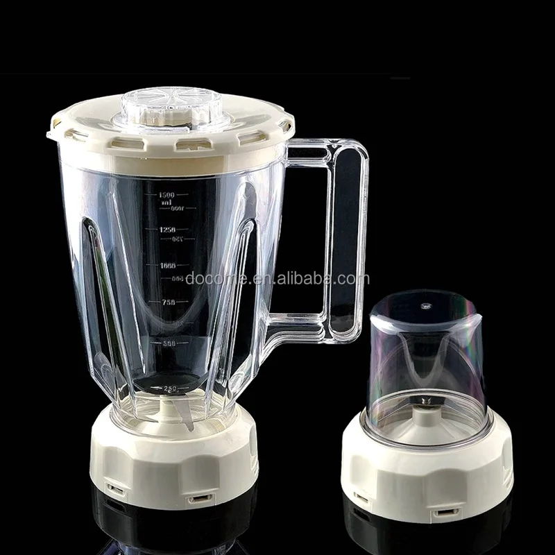999 Blender Plastic Jar Set with Base Blade and Lid Blender Parts Assembly Blender Replacement for Philip Juicers