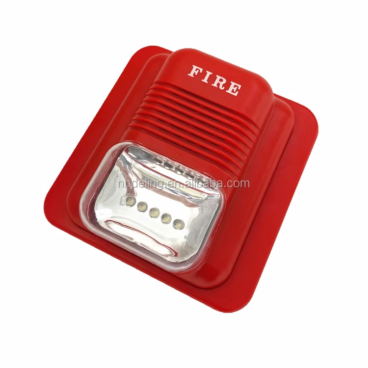 Красная популярная по цене производителя пожарная сирена со стробоскопической пожарной сигнализацией со светодиодом